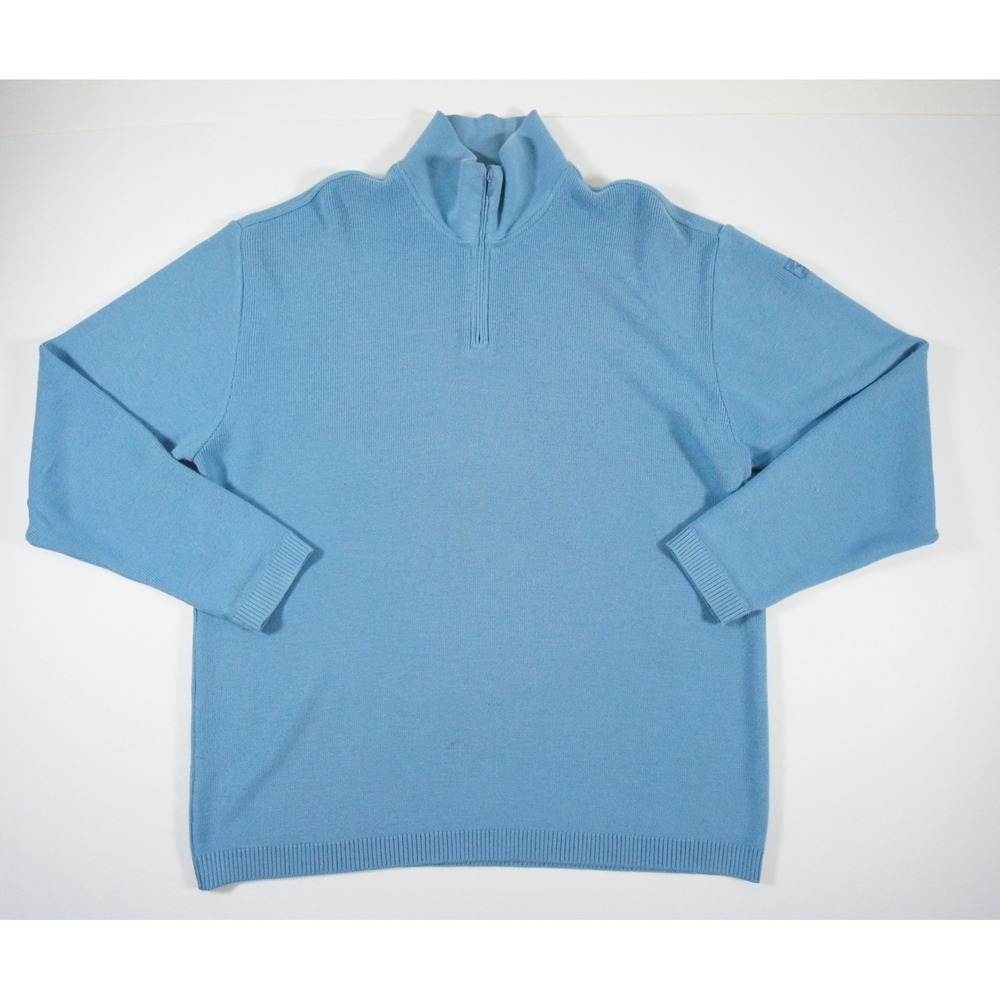 Paul & Shark Sweater Mens XL Blue 1/4 Zip Pullover Knit Yatchting Outdoors